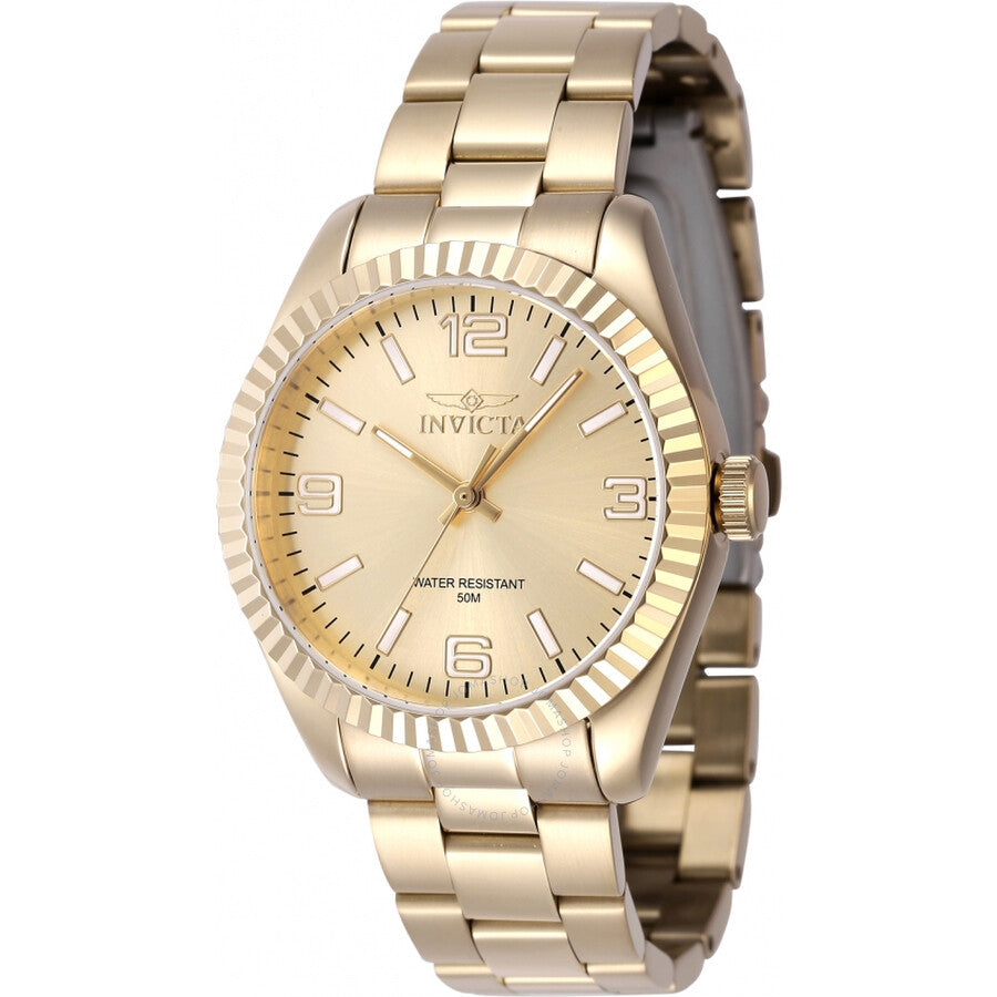 Invicta Specialty Quartz Gold Dial Ladies Watch 47475 - The Watches Men & Co