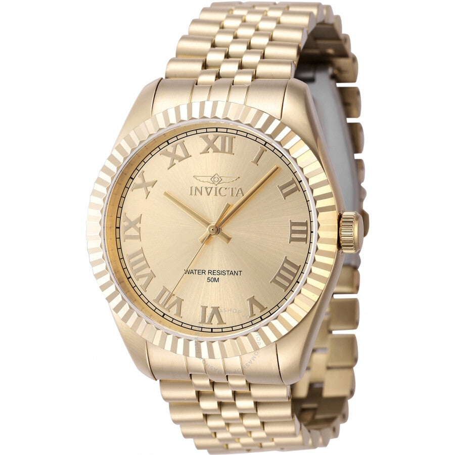 Invicta Specialty Quartz Gold Dial Men's Watch 47406 - The Watches Men & Co
