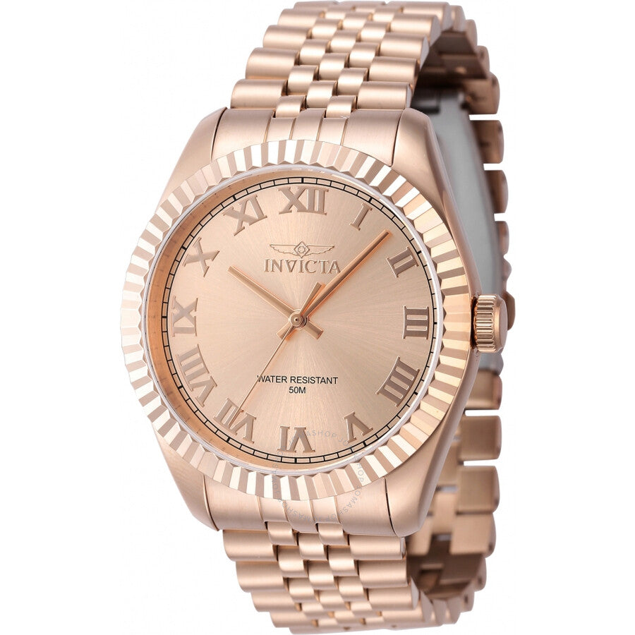Invicta Specialty Quartz Rose Gold Dial Men's Watch 47407 - The Watches Men & Co