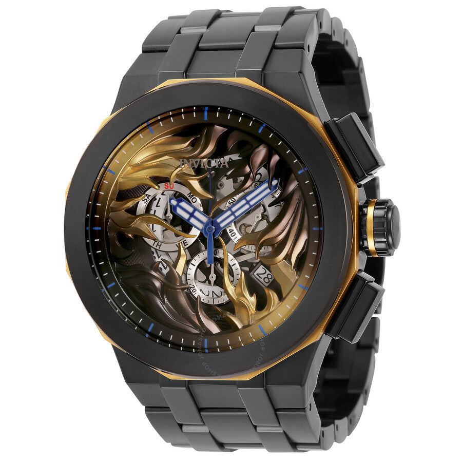 Invicta Speedway Black Dial Black-plated Men's Watch 34873 - The Watches Men & Co