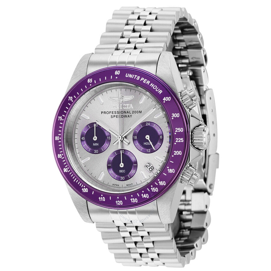 Invicta Speedway Chronograph Quartz Light Grey Dial Men's Watch 36735 - The Watches Men & Co