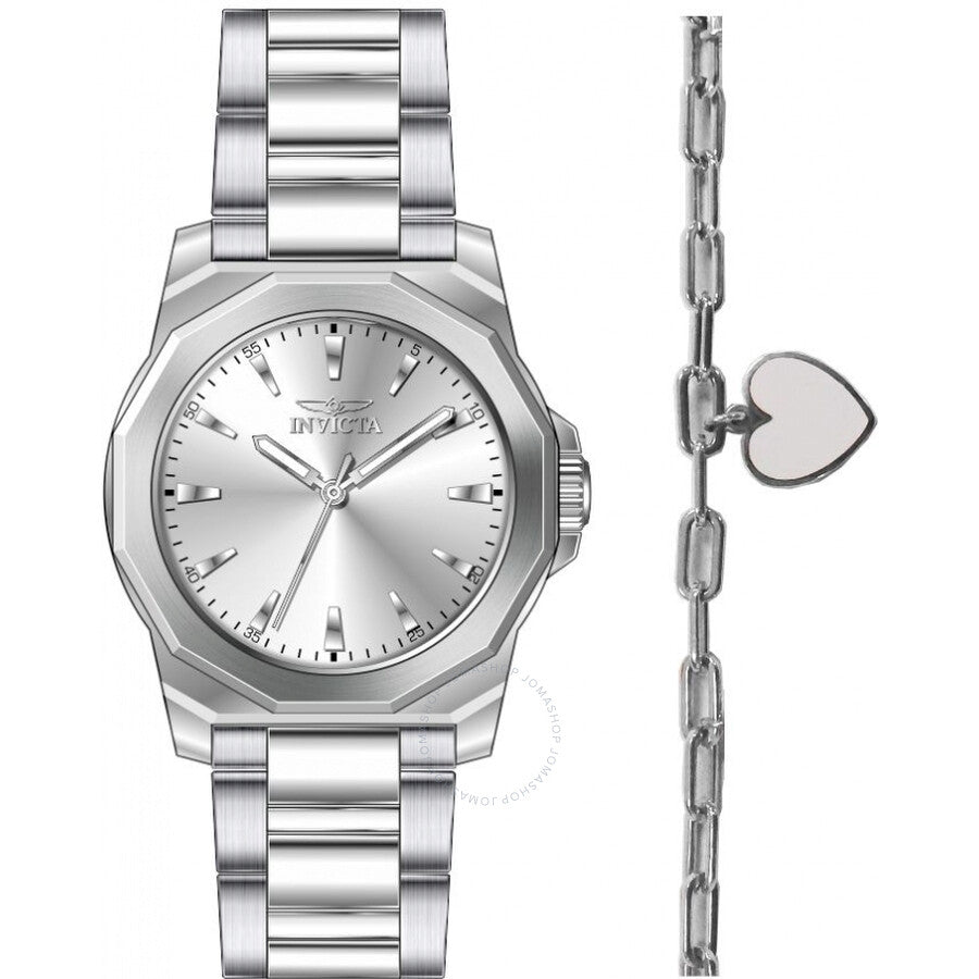 Invicta Speedway Quartz Silver Dial Ladies Watch 48577 - The Watches Men & Co