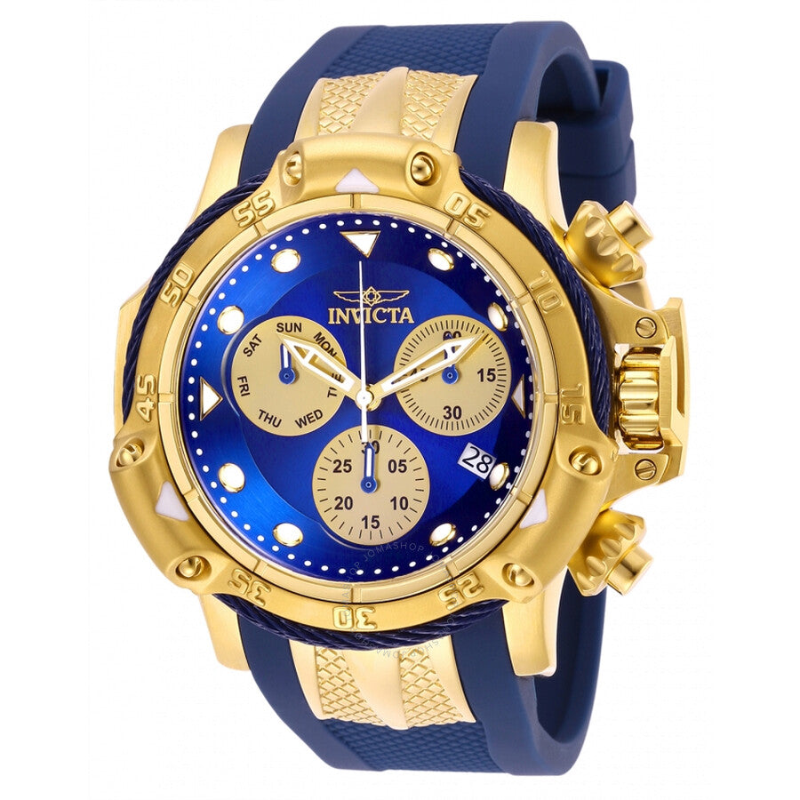 Invicta Subaqua Chronograph Date Day Blue Dial Men's Watch 26966 - The Watches Men & Co