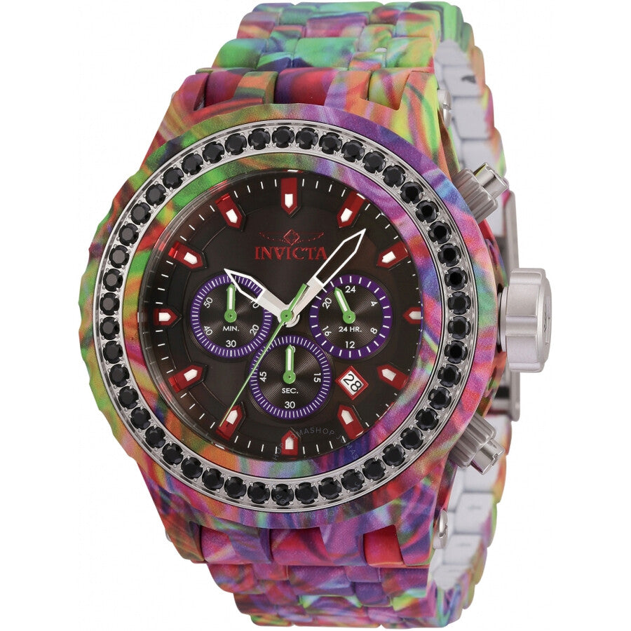 Invicta Subaqua Chronograph GMT Quartz Crystal Black Dial Men's Watch 35433 - The Watches Men & Co