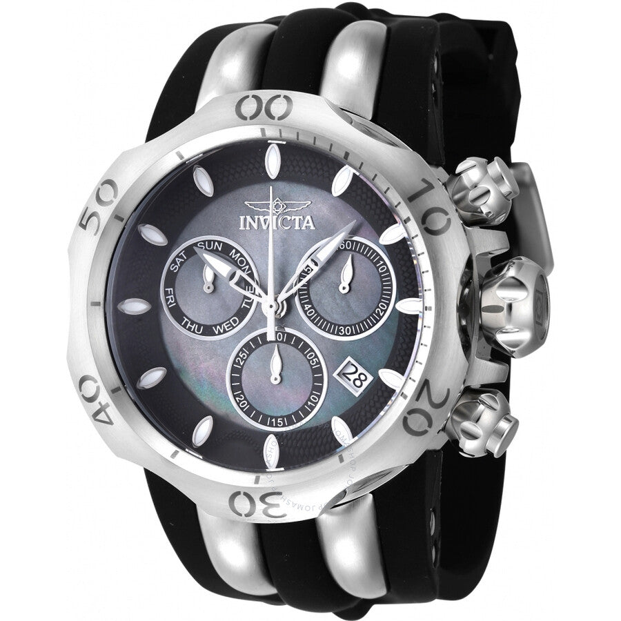Invicta Venom Chronograph Date Quartz Black Dial Men's Watch 46465 - The Watches Men & Co