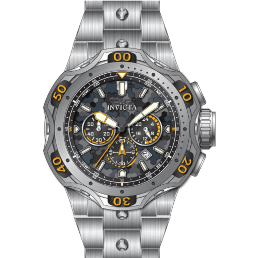 Invicta Venom Date Chronograph GMT Quartz Black Dial Men's Watch 47756 - The Watches Men & Co