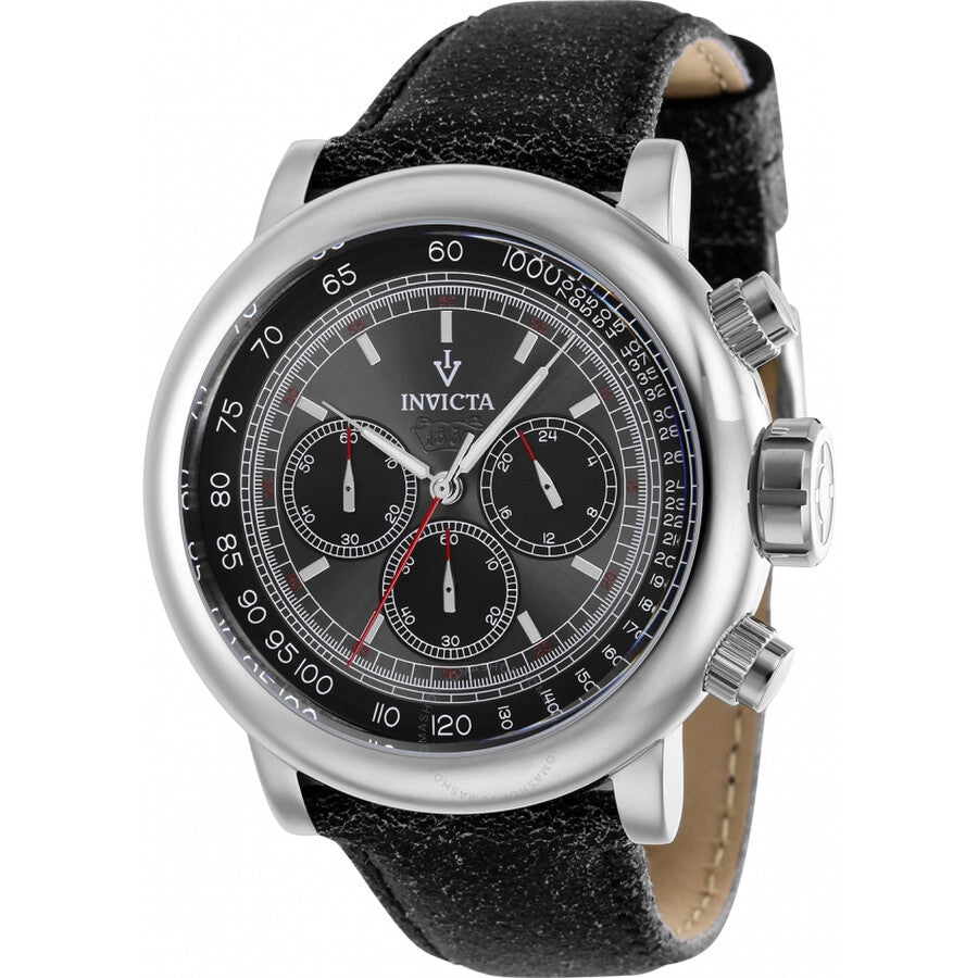 Invicta Vintage GMT Chronograph Black Dial Men's Watch 39032 - The Watches Men & Co