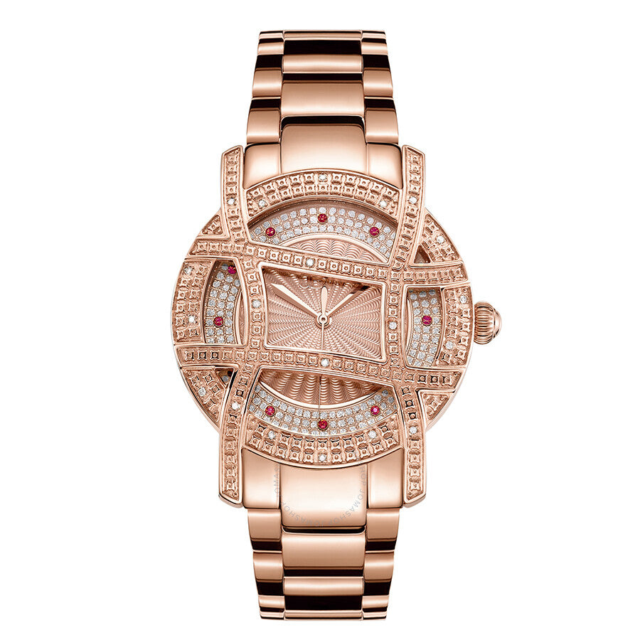 JBW 10 YR Anniversary Women's Olympia 0.20 ctw Diamond 18K Rose Gold-plated Watch JB-6214-10A - The Watches Men & Co