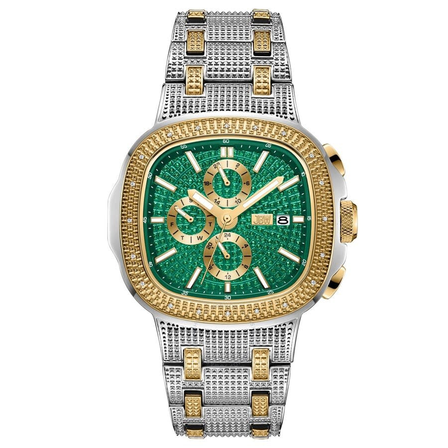 JBW Heist GMT Quartz Green Dial Unisex Watch J6380F - The Watches Men & Co