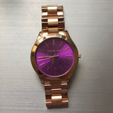 Michael Kors Slim Runway Reloj de mujer en oro rosa MK3293
