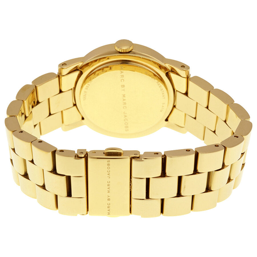 Marc By Marc Jacobs Amy Blue Dial Gold Tone Watch MBM3303