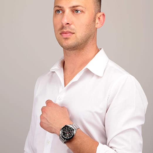 Maserati Reloj analógico para hombre con esfera negra R8873612015