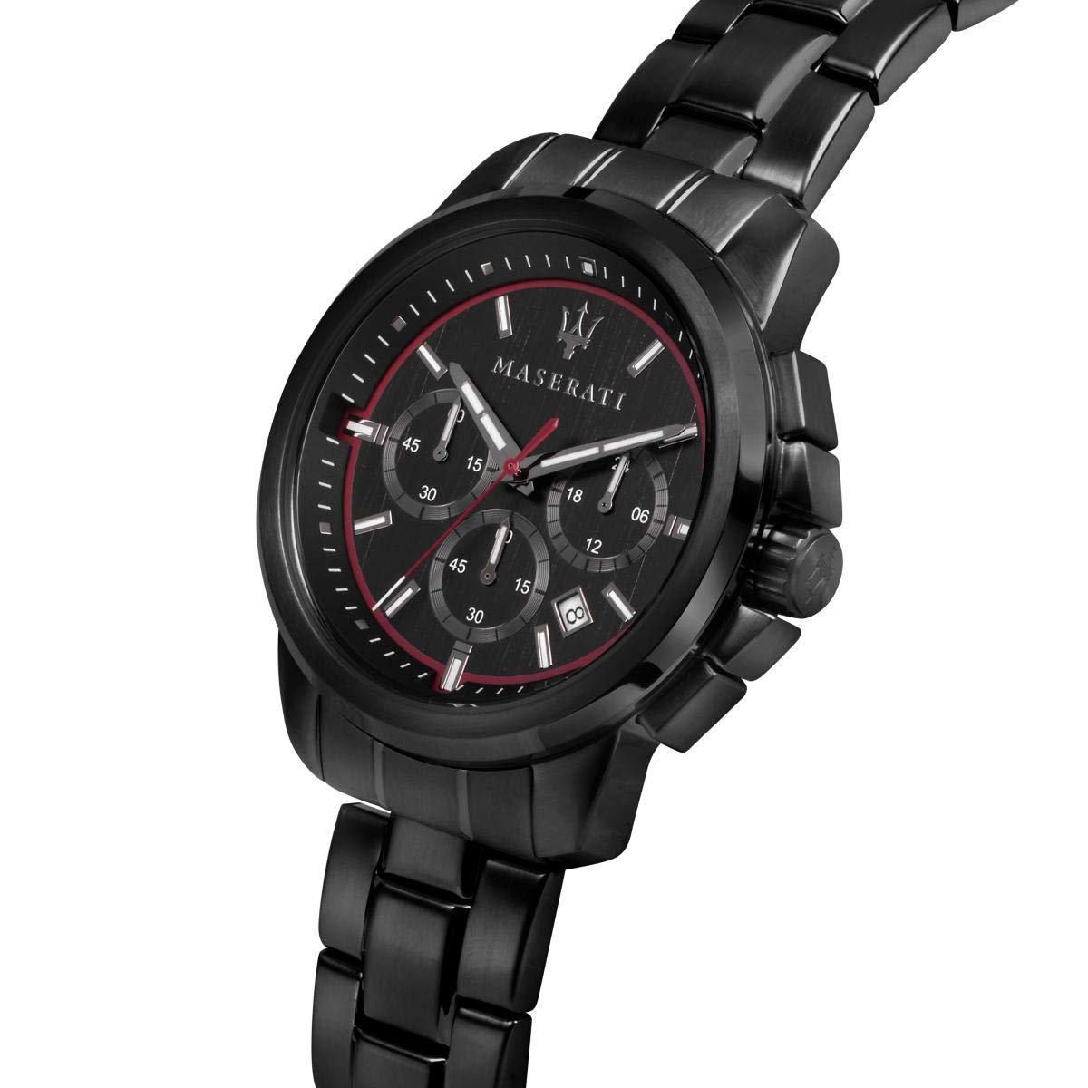 Maserati Reloj analógico para hombre con esfera negra R8873621014