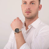 ساعة مازيراتي رجالية تناظرية بمينا أسود R8873638005