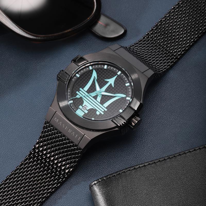 Maserati Potenza Aqua Edition Black Mesh Men's Watch R8853144002