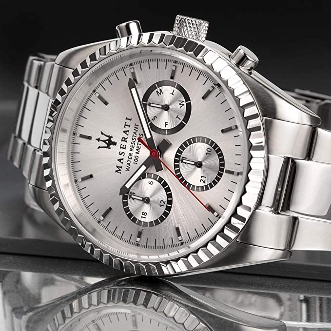 Maserati Silver Stainless-Steel Quartz Men's Watch R8853100018