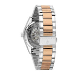 ساعة مازيراتي تراجواردو أوتوماتيكية فضية اللون بمينا مفتوح على شكل قلب للرجال R8823112001