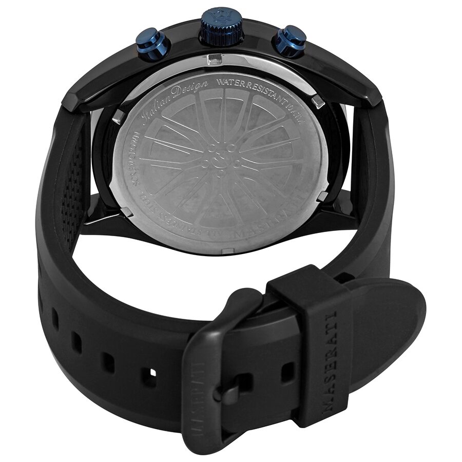 Reloj Maserati Traguardo Cronógrafo Negro/Esfera Azul Hombre R8871612006