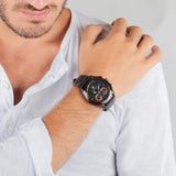 ساعة مازيراتي تراجواردو كرونوغراف للرجال، مينا أسود، رقم الموديل R8871612023