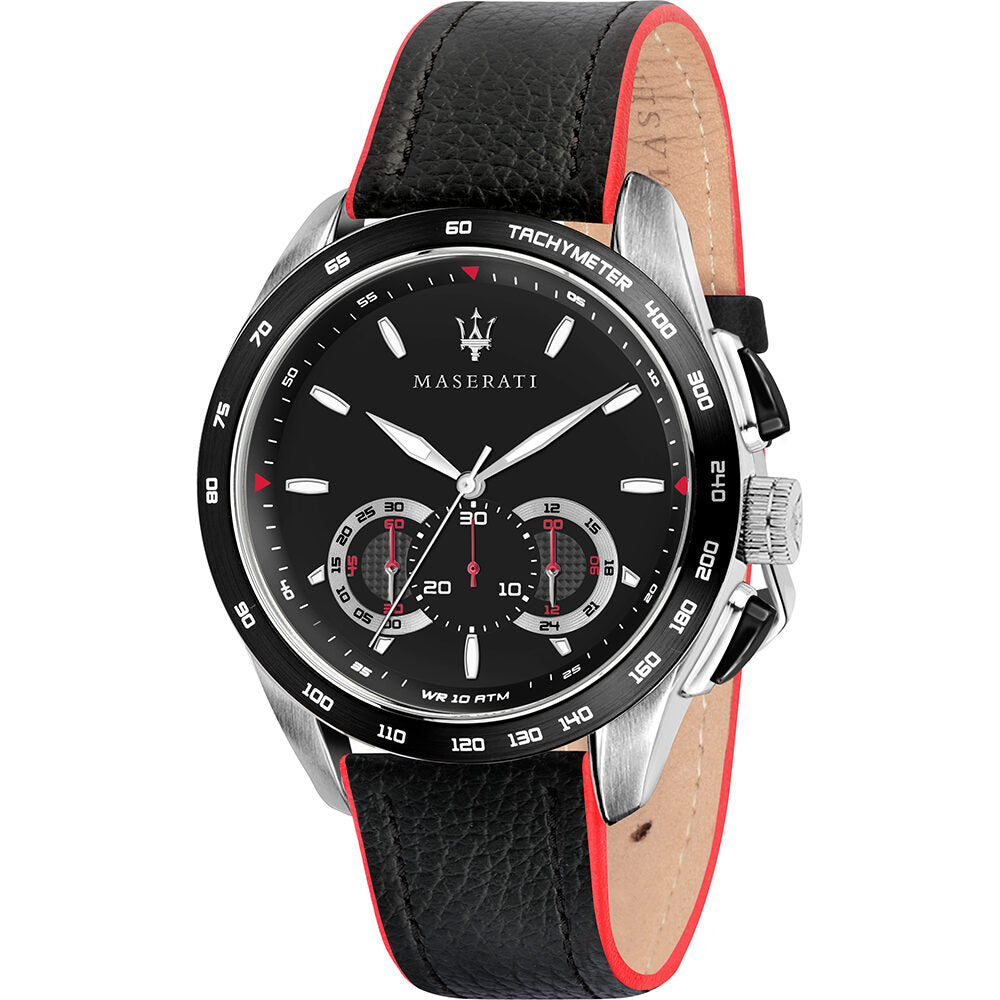 Buy Maserati Traguardo Chronograph Quartz Black Dial Men's Watch