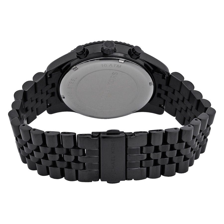 Michael Kors Reloj de pulsera cronógrafo grande Lexington negro MK8320