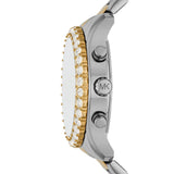 Michael Kors Berkley Chronograph Silver Dial Two Tone Steel Strap Watch For Women - MK7415