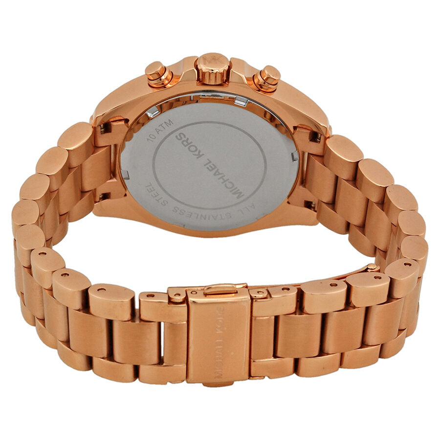 Michael Kors Bradshaw Reloj cronógrafo con esfera rosa para mujer MK5799