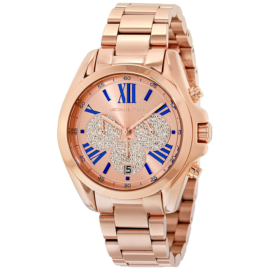 Michael Kors Bradshaw Chronograph Rose Gold Women's Watch - MK6321