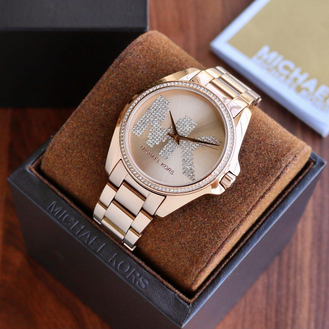 Reloj Michael Kors Bradshaw de oro rosa para mujer MK6556