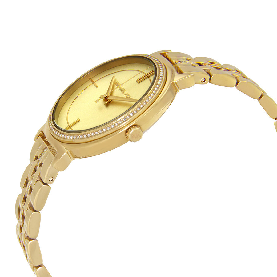 Michael Kors Cinthia Gold-Tone Crystal Women's Watch - MK3681