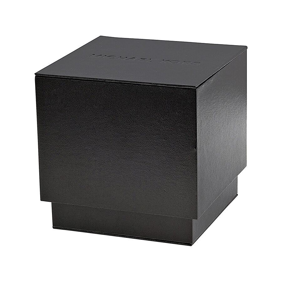 Michael Kors Darci Negro Dial Negro Ion-plateado Ladies Watch MK3322