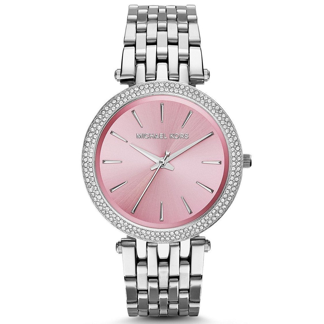 Buy Michael Kors Darci Crystal Paved Pink Dial Ladies Watch MK3352