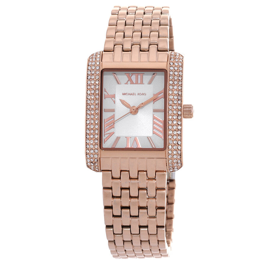 Michael Kors Emery Quartz Crystal White Dial Ladies Watch MK4743