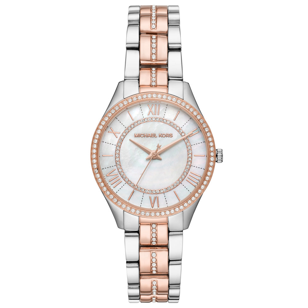 Michael Kors Lauryn cuarzo blanco nácar esfera señoras reloj MK3979