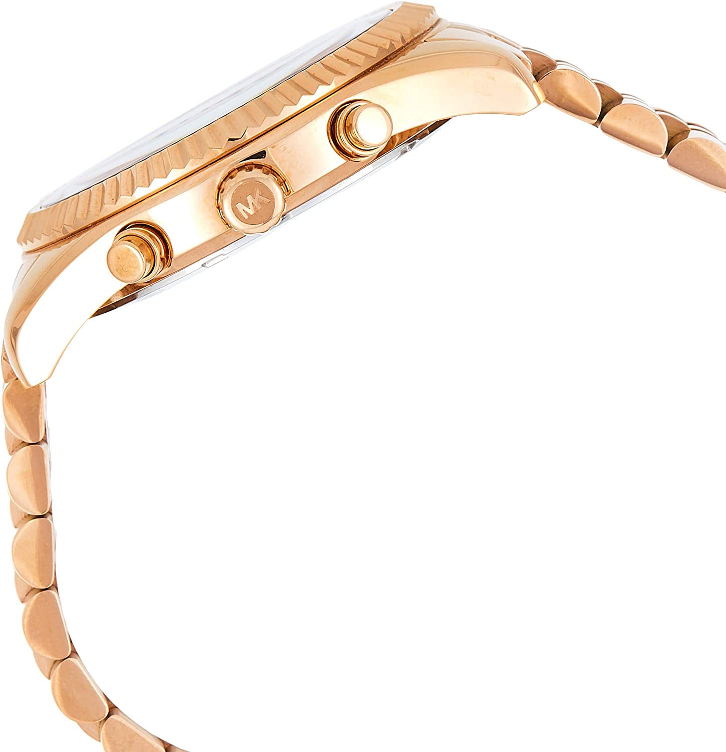 Michael Kors Lexington Cronógrafo Rose Dial Chapado en oro rosa Reloj para hombre MK8319