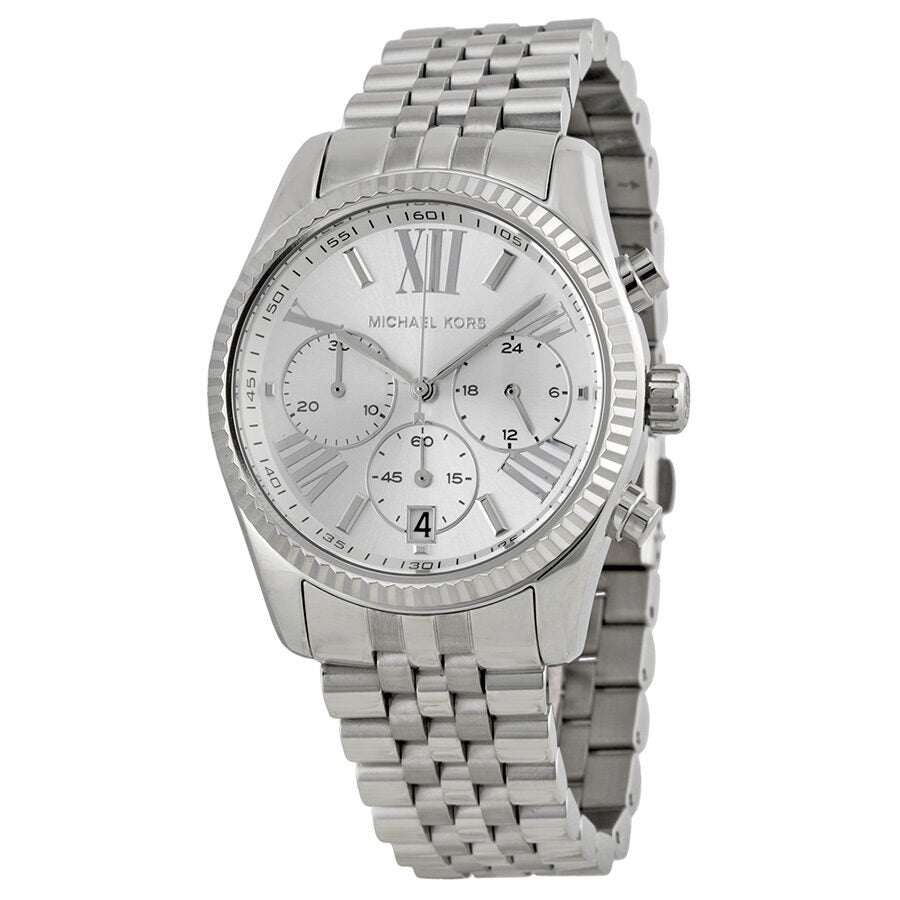 Michael Kors Lexington Reloj cronógrafo de acero inoxidable para mujer MK5555
