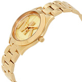Michael Kors Mini Slim Runway Reloj dorado para mujer MK3477