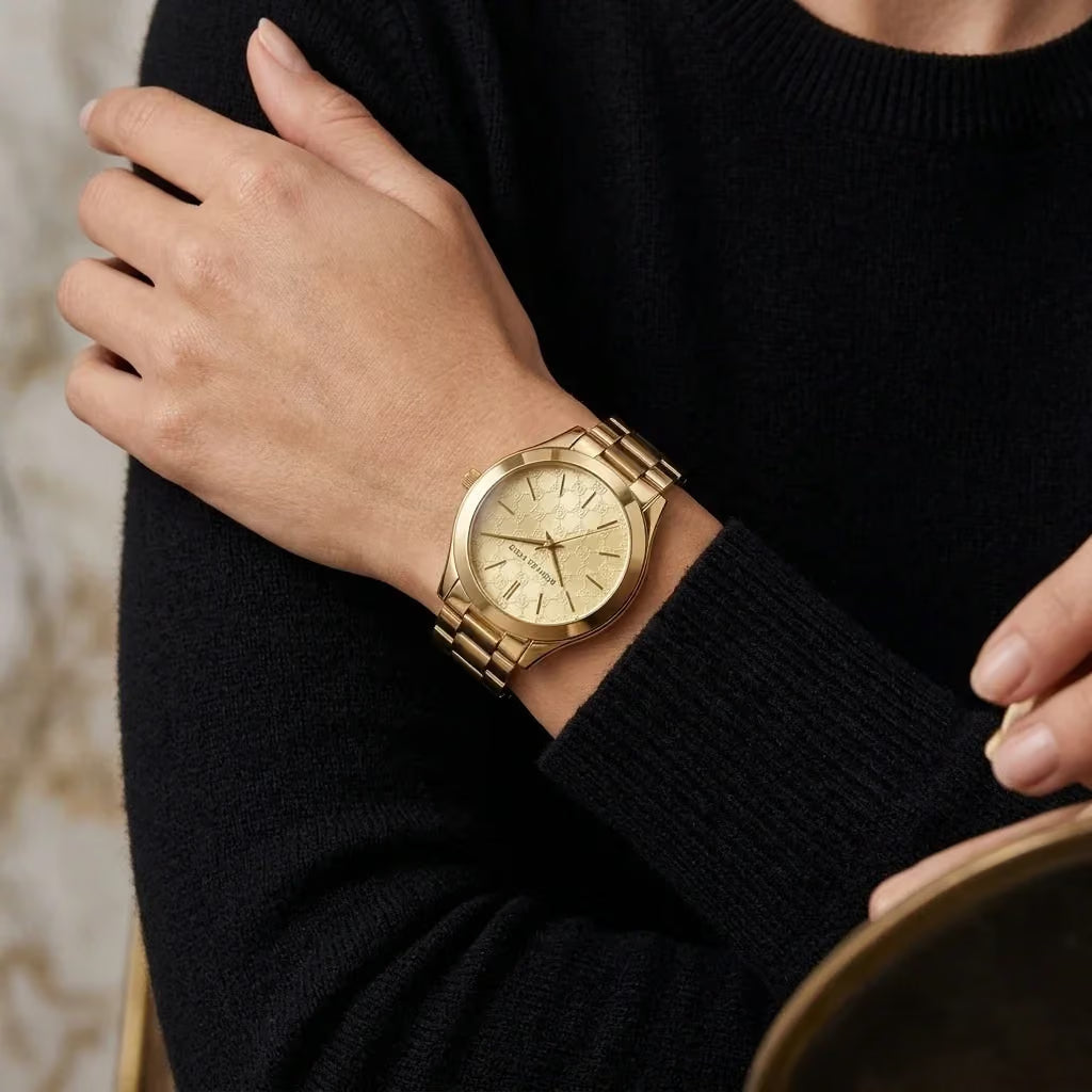 Michael Kors Slim Runway Gold Watch - MK3335