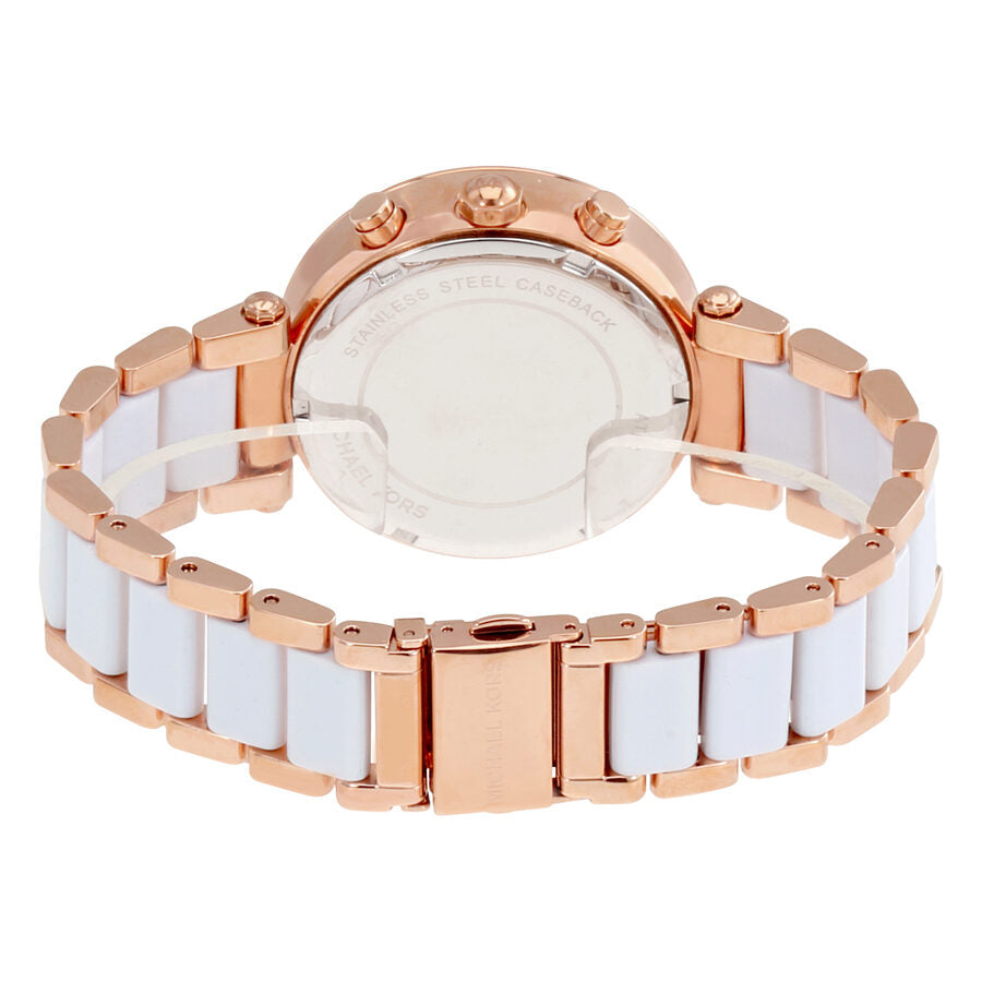 Michael Kors Parker Chronograph White Dial Ladies Watch MK5774