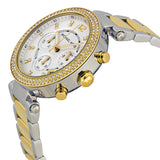 Michael Kors Parker Glitz Reloj de mujer bicolor con esfera plateada MK5626