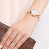 ساعة مايكل كورس باركر النسائية باللون الذهبي الوردي MK5616