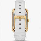 ساعة مايكل كورس صغيرة الحجم، كوارتز، مينا أبيض، سوار جلدي أبيض، للنساء - MKO1059