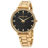 Michael Kors Pyper Quartz Crystal Black Dial Ladies Watch MK4593 - Watches of America