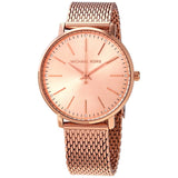 Michael Kors Pyper Reloj de cuarzo con esfera de oro rosa para mujer MK4340