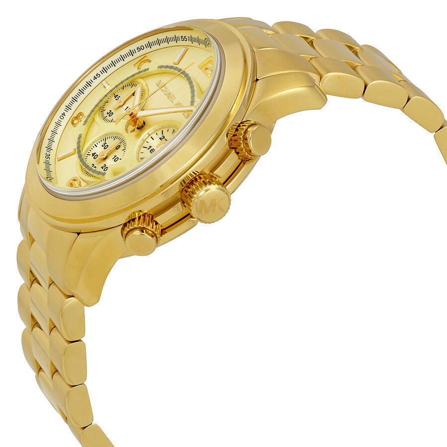 Michael Kors Runway Chronograph Reloj para hombre con esfera de champán MK8077