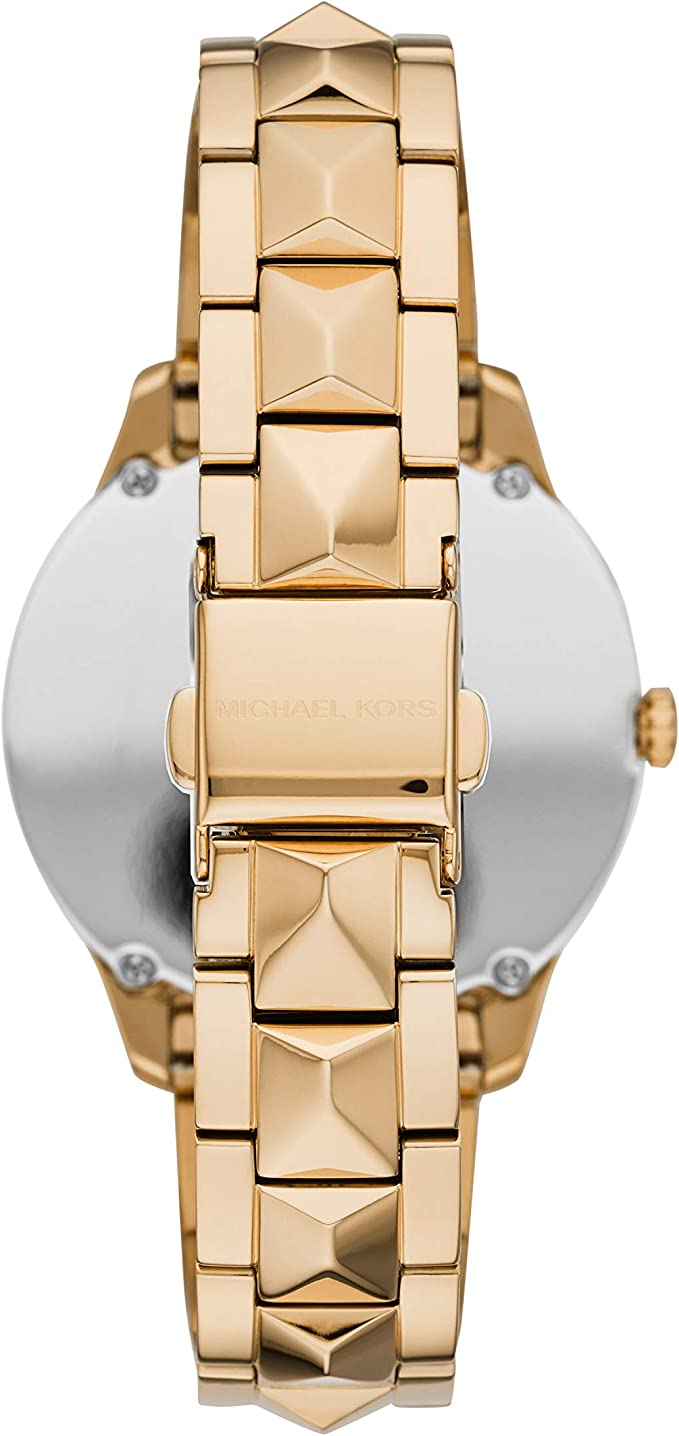 Michael Kors Runway Mercer White Dial Gold Women's Watch - MK6689