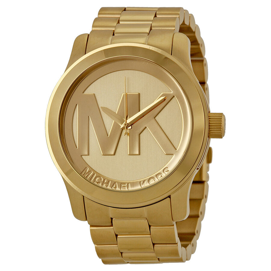 Michael Kors Runway Champagne Dial Gold-Tone Women's Watch - MK5473