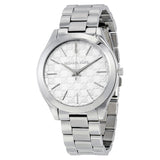 Michael Kors Runway Reloj de mujer de acero inoxidable con esfera plateada MK3371