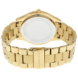 ساعة مايكل كورس سليم رانوي النسائية ذات المينا الزرقاء المصنوعة من عرق اللؤلؤ MK3492