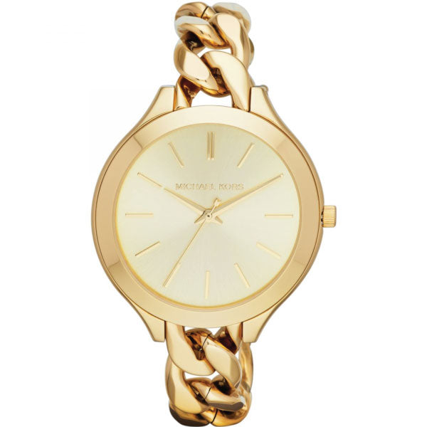 Michael Kors Slim Runway Champagne Dial Oro Ladies Watch MK3222